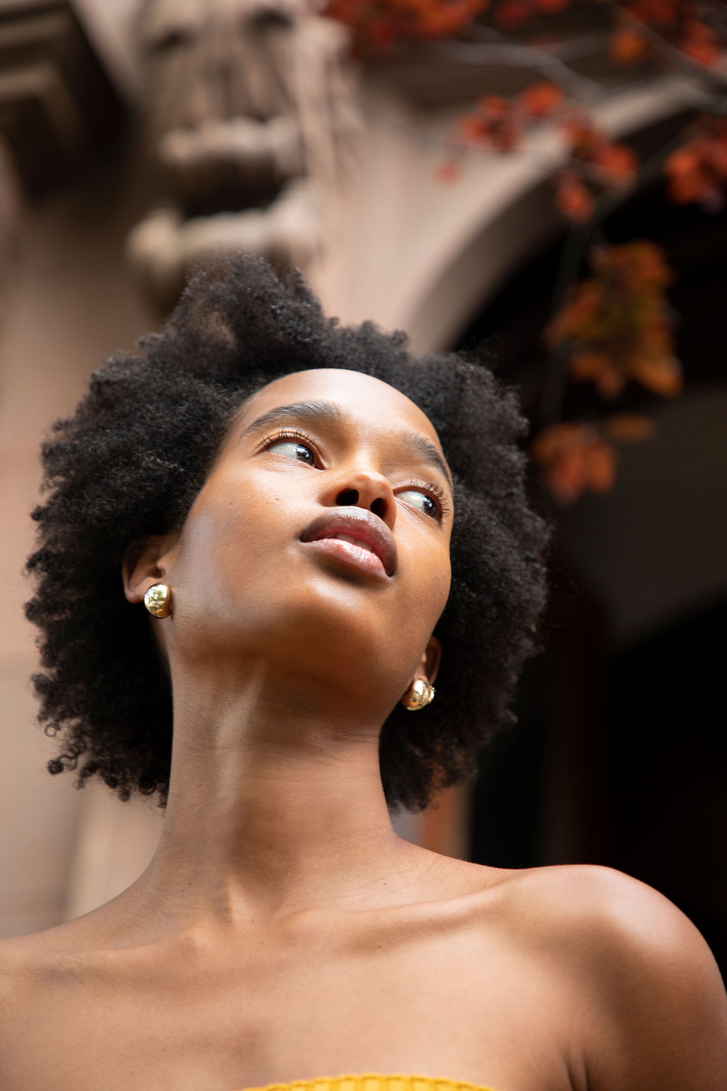 Woman looking into the distance